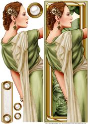 Art Deco Lady Pandore Dl (green)