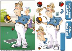 Indoor Lawn Bowler Dude