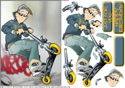 Scooter Dude Blue
