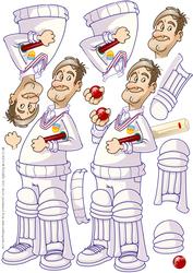 Cricket Dude Decoupage Sheet