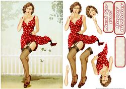 1950's Pin Up Girl Eva Grace (retro)