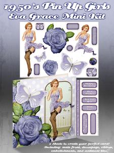 1950's Pin Up Girl Eva Grace Mini Kit (lilac)