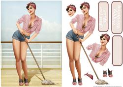 1950's Pin Up Girl Alice May (pink)