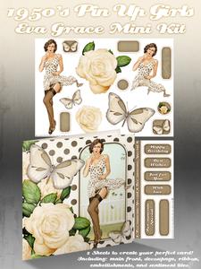 1950's Pin Up Girl Eva Grace Mini Kit (cream)