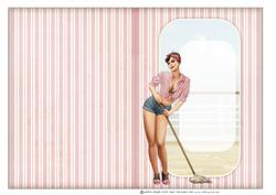 1950's Pin Up Girl Alice May (pink) Insert
