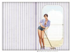 1950's Pin Up Girl Alice May (lilac) Insert