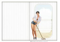1950's Pin Up Girl Alice May (white) Insert
