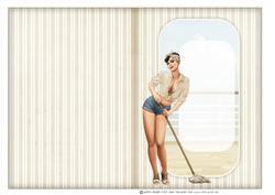 1950's Pin Up Girl Alice May (cream) Insert