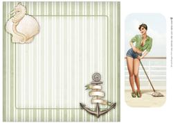 1950's Pin Up Girl Alice May Mini Kit (green) Insert