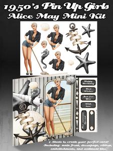 1950's Pin Up Girl Alice May Mini Kit (black)