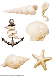 Seaside Embellishments (sepia)
