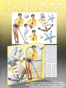 1950's Pin Up Girl Alice May Mini Kit (yellow)