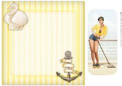 1950's Pin Up Girl Alice May Mini Kit (yellow) Insert