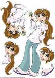 Teen Diva Text Queen Decoupage Sheet