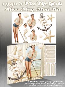 1950's Pin Up Girl Alice May Mini Kit (cream)