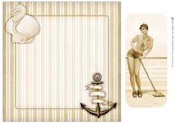 1950's Pin Up Girl Alice May Mini Kit (sepia) Insert