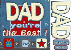 Dad You're the Best 8x8 Quick Card