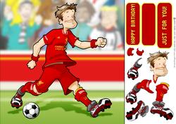 Football Dude from Liverpool 8x8 Quick Card