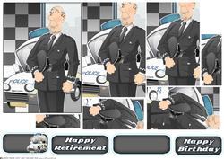 Policeman Retirement Dude Pyramid