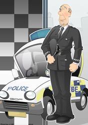 Policeman Retirement Dude A4