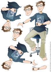 Student Dude Decoupage Sheet