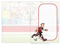 Football Dude Black and Red Insert