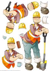 Builder Dude Decoupage Sheet