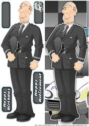 Policeman Retirement Dude Large Dl