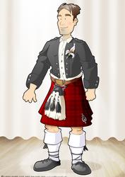 Kilt Dude (red) A4
