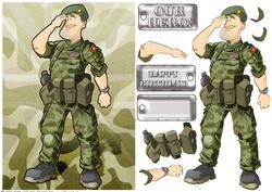British Army Dude Green Beret