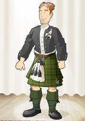 Kilt Dude (green) A4
