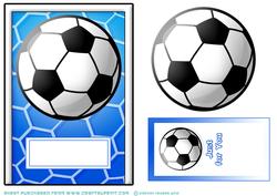 Quick Card Football Blue.