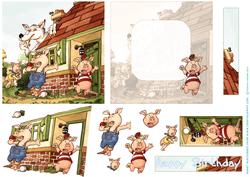 Three Little Pigs Quick Card.