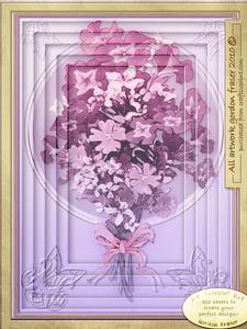 A4 Lilac Flower Circle.