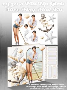 1950's Pin Up Girl Alice May Mini Kit (white)
