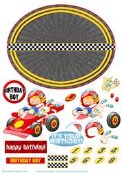 Boy Racer Red Wobble Card.