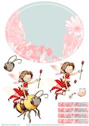 Fairy Nuff Red Wobble Card.