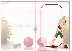 Get Fit Lady Christmas Insert