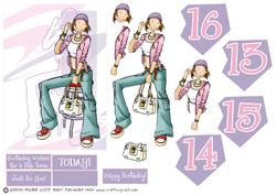 13,14,15,16 Teenage Girl Chilling.