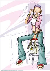 Teenage Girl Chilling A4