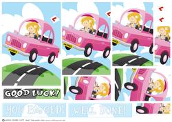 Passed Driving Test/ Good Luck Pink Pyramid