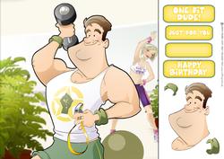 Get Fit Dude 8x8 Quick Card
