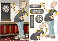 Darts Dude Black