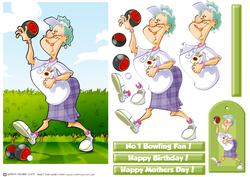 Lawn Bowls Lady.