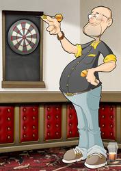 Darts Dude Black A4