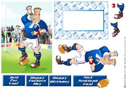 Rugby Dude Scotland. Quick Card.
