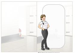 Prison Guard Lady Insert