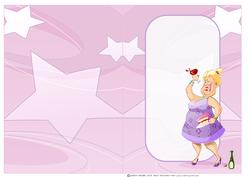 Wine and Cake Lady Ages Insert