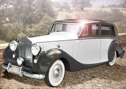 Vintage Art Deco Car (white)