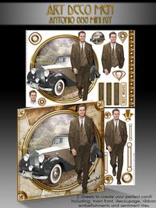 Art Deco Man Antonio (brown) Mini Kit